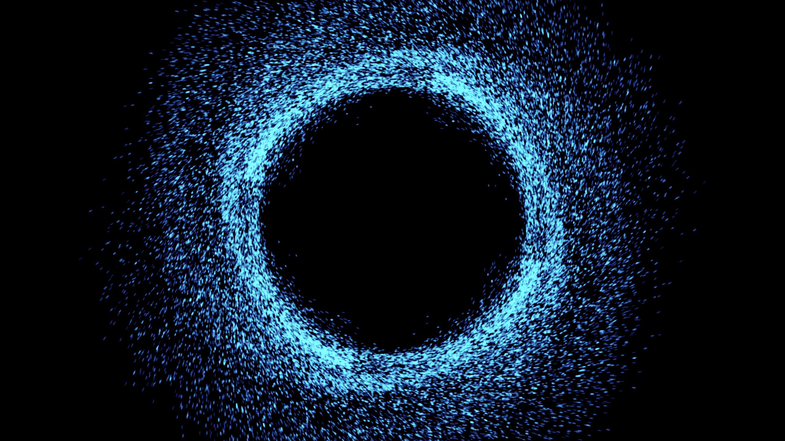 particles explosion portal and circle