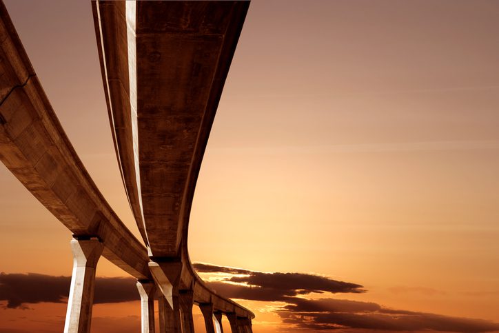 elevated roadway at sunset represents RIA compliance program roadmap