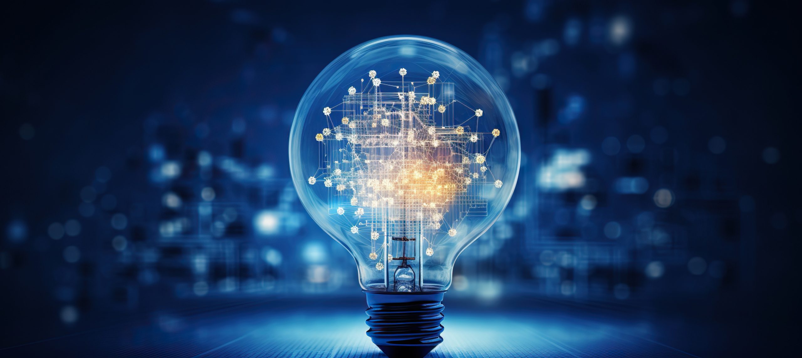 Broker-dealer technology represented by lightbulb with technology leads inside