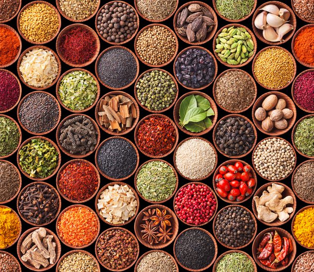 colorful spices in bowls representing choosing your RIA custodian