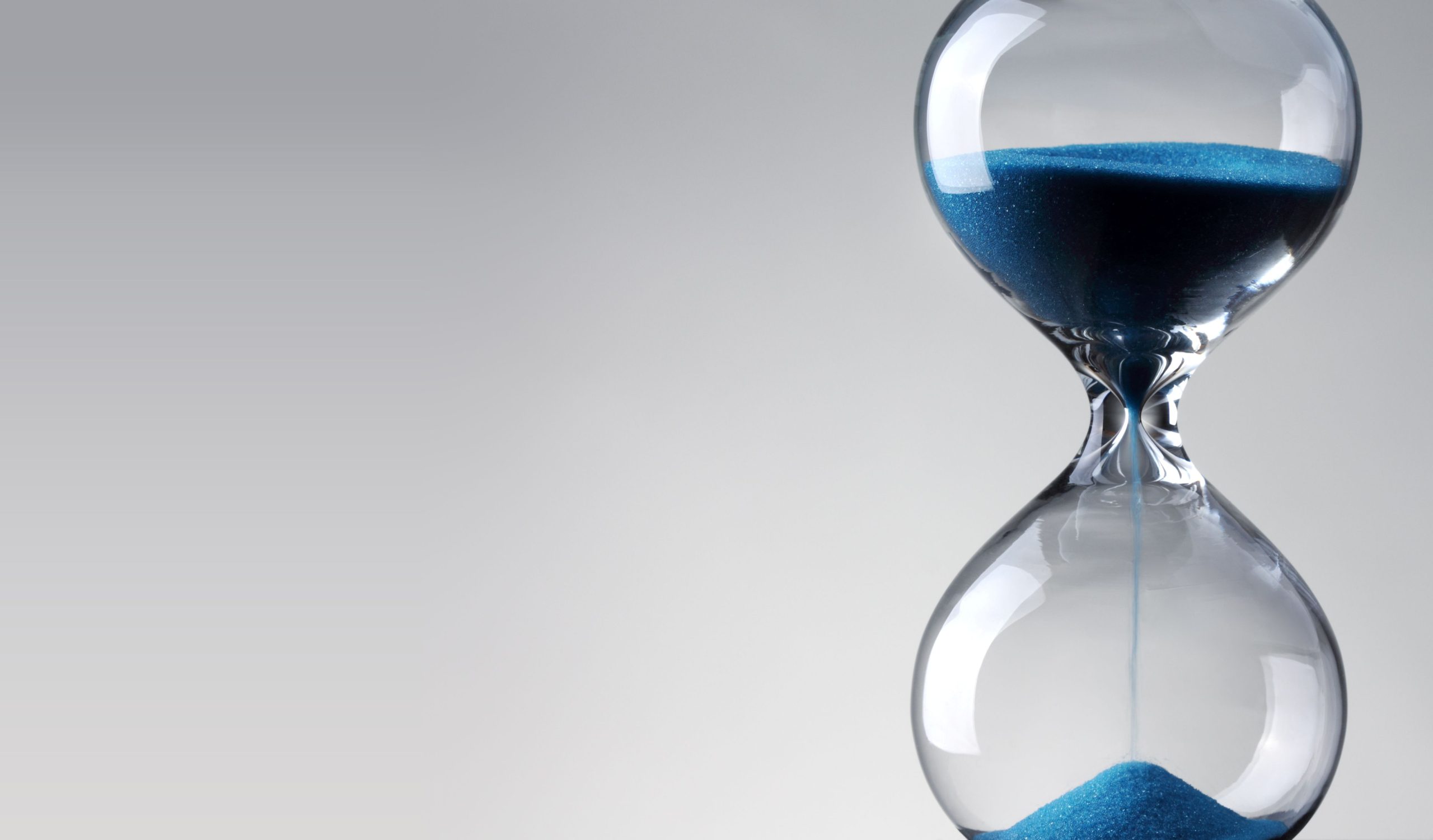 Hour glass represents RIA regulatory filing deadline