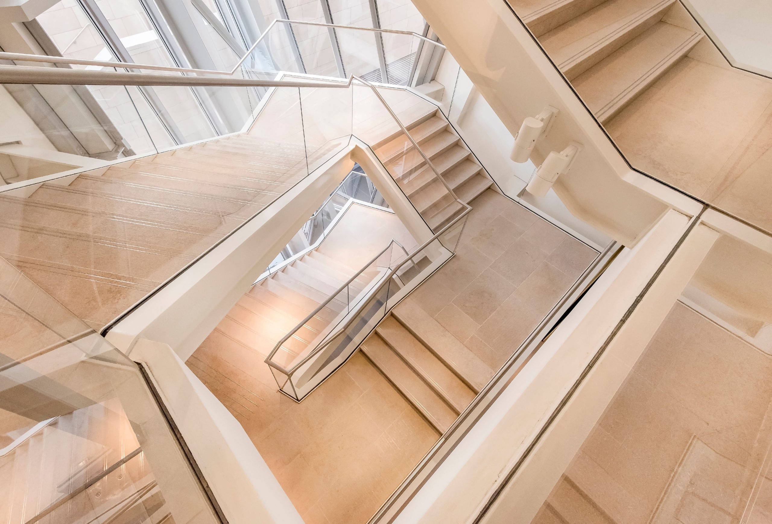 modern stairway view represents preparing for RIA AML compliance program