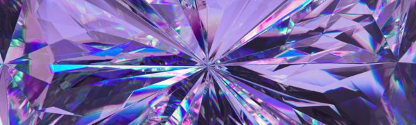 Close-up purple gemstone represents marketing review