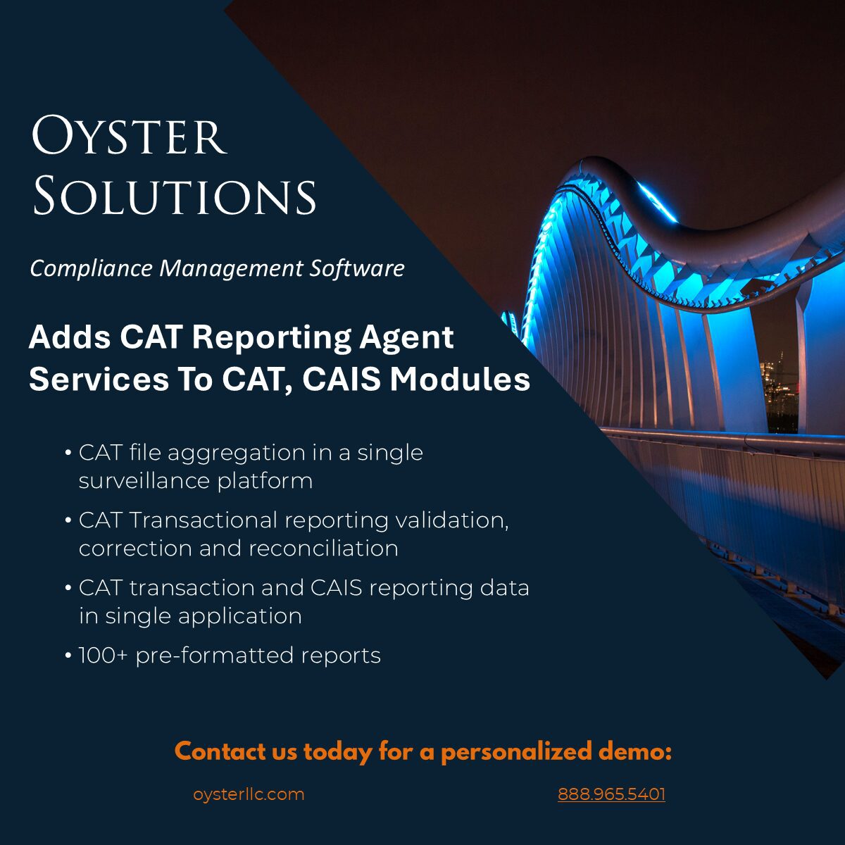 Blue dubai bridge represents Oyster Solutions to offer CRA services